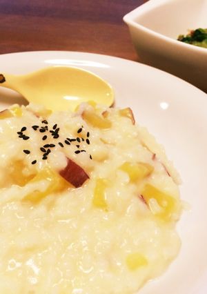 豆乳と塩麹で作るさつまいも粥-レシピのメイン写真