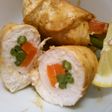 いんげん 人参 鶏肉ロール バター醤油で