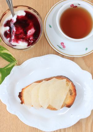 秋の香り✿梨トースト-レシピのメイン写真