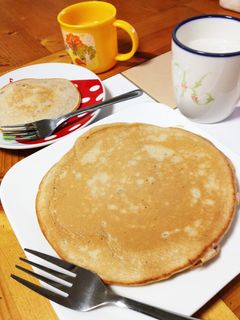 秋の贅沢☆*:.栗の渋皮煮ホットケーキ-レシピのメイン写真