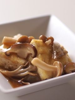 揚げ出し豆腐のきのこあんかけ-レシピのメイン写真