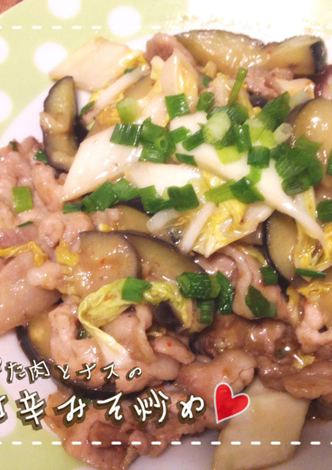時短！簡単！ぶた肉とナスの甘辛みそ炒め-レシピのメイン写真