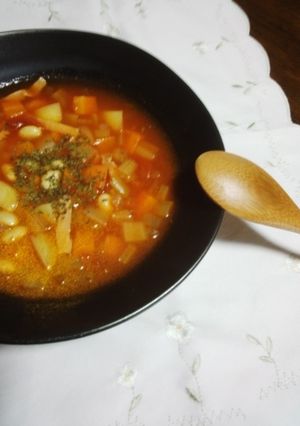 たっぷりヘルシービーンズスープ朝食に♪-レシピのメイン写真