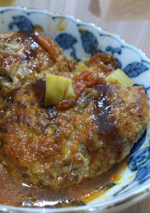 フープロで楽々！たっぷり野菜のハンバーグ-レシピのメイン写真