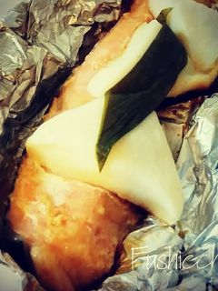 甘味噌♡鮭とはんぺんのホイル焼き-レシピのメイン写真