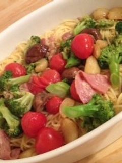 アヒージョのパスタ♬-レシピのメイン写真