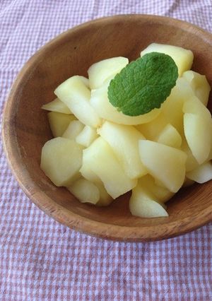 洋梨みたいな食感♡リンゴの蒸し煮-レシピのメイン写真