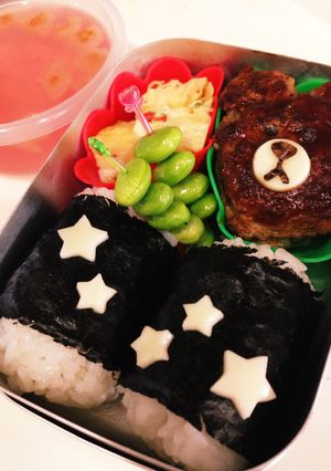 キャラ弁 LINEブラウンのハンバーグ-レシピのメイン写真