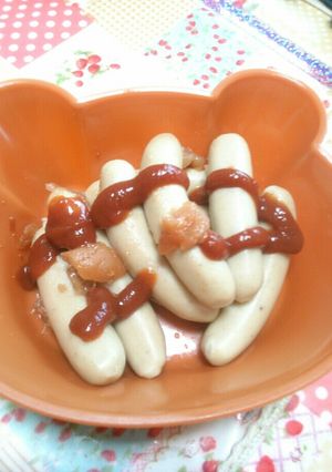 ケチャップ梅ウインナー和え-レシピのメイン写真