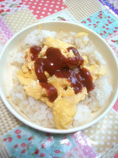 卵焼きケチャップご飯-レシピのメイン写真