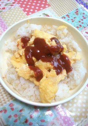 卵焼きケチャップご飯-レシピのメイン写真