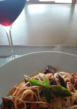 自分史上最強!なすとモッツァレラのパスタ-レシピのメイン写真