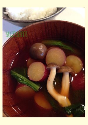 季節の♪さつまいものお味噌汁-レシピのメイン写真