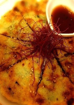 丸ごと白葱と納豆のカリカリチヂミ☆-レシピのメイン写真