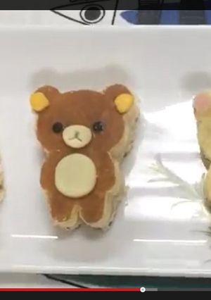 リラックマのハムチーズホットケーキサンド-レシピのメイン写真