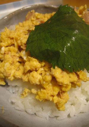 大葉にんにく醤油のツナ玉丼-レシピのメイン写真