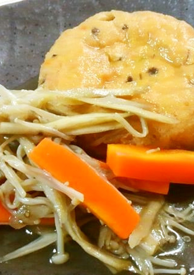 牛蒡とエノキ・がんもどきの煮物♪-レシピのメイン写真