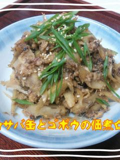 サバ缶とゴボウの佃煮-レシピのメイン写真