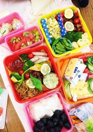 【お弁当】2014運動会その１/小学1年-レシピのメイン写真