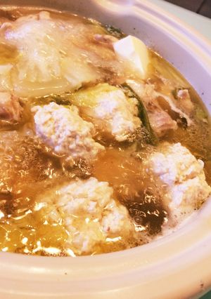 お鍋に♡ふわっふわな鶏だんご-レシピのメイン写真