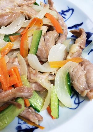 シャキシャキ野菜とせせりの中華炒め-レシピのメイン写真