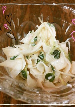 簡単♡病みつき食感♪我が家の大根サラダ-レシピのメイン写真