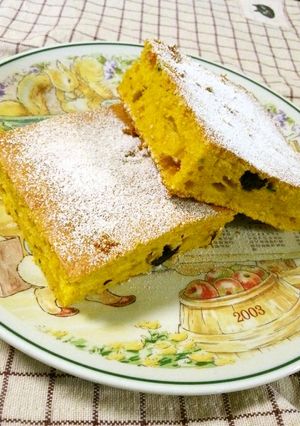 オイル控えめ☆お手軽天板かぼちゃケーキ-レシピのメイン写真