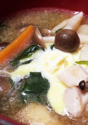 野菜たっぷり＊鶏肉の味噌バター汁-レシピのメイン写真