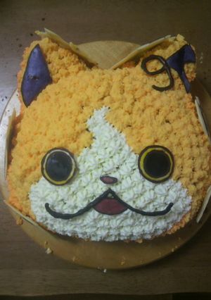 妖怪ウォッチじばにゃん 立体ケーキ-レシピのメイン写真