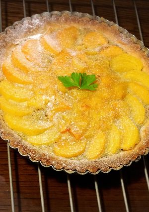 美味しかった柿のアーモンドタルト-レシピのメイン写真