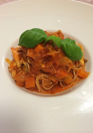 スープをリメイクからのパスタ-レシピのメイン写真