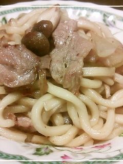 昆布茶で焼きうどん-レシピのメイン写真