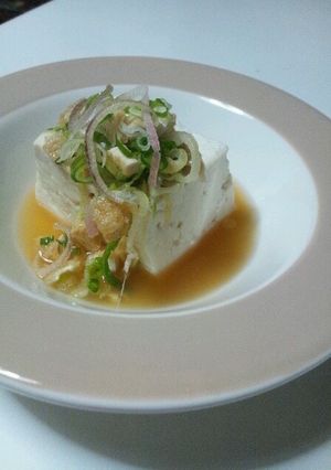 簡単 湯豆腐 油揚げwith薬味☆ミ-レシピのメイン写真