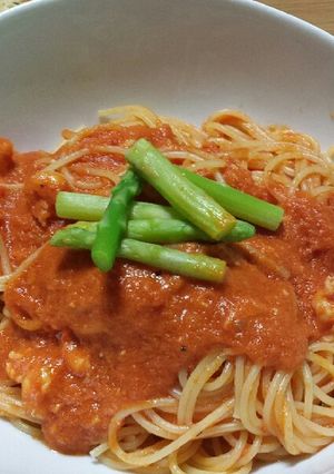 海老のトマトクリームパスタ-レシピのメイン写真