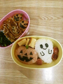 キャラ弁★ハロウィーンおにぎり★おばけ-レシピのメイン写真