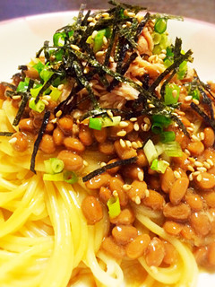 納豆スパゲティー-レシピのメイン写真