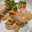 カイワレ カニカマ ハムの オードブル♪