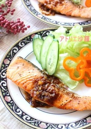 塩レモン＆醤油バターソース★鮭のムニエル-レシピのメイン写真