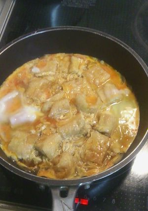 油揚げの卵とじ!ご飯に乗せてアブラゲドン-レシピのメイン写真