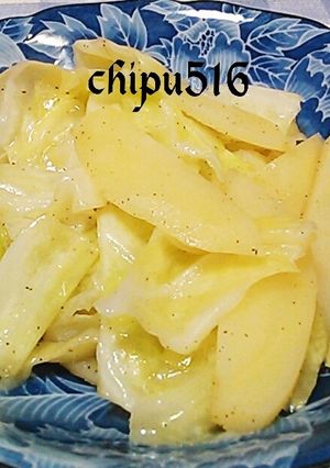 超簡単子供が喜ぶキャベツとポテトの炒め物-レシピのメイン写真