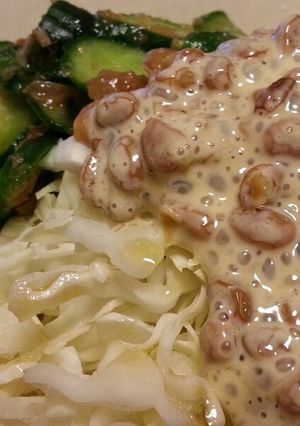 かんたんおいしすぎる納豆サラダ-レシピのメイン写真