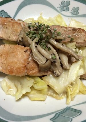 秋鮭でやさいの蒸し煮-レシピのメイン写真