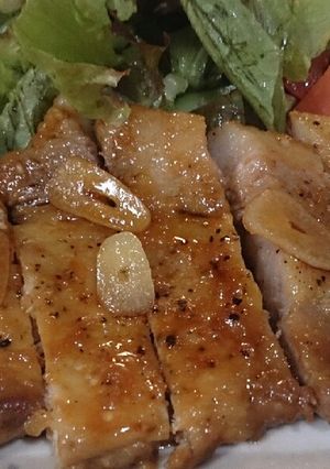 豚ロースの酢ソテー(にんにく酢醤油)-レシピのメイン写真