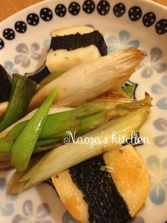 大和芋磯辺巻とネギの照り焼き☆-レシピのメイン写真