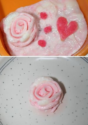 お弁当にも♡卵白消費でピンクのバラ-レシピのメイン写真