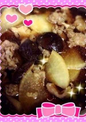 簡単大根豚バラの甘辛煮-レシピのメイン写真