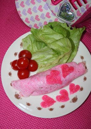 お弁当にも♡可愛いピンクのオムライス-レシピのメイン写真