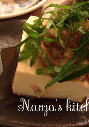 冷奴☆茗荷と紫蘇のごま油醤油-レシピのメイン写真