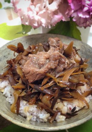 牛肉×牛蒡が鉄板☆牛ごぼうのしぐれ煮丼☆-レシピのメイン写真