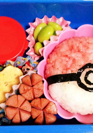 ☆キャラ弁☆〜モンスターボール〜-レシピのメイン写真